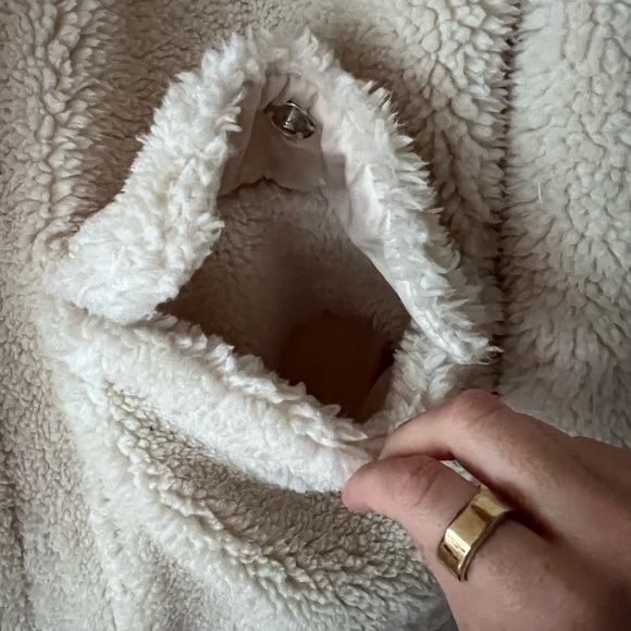 NWT Stand Studio Cream Oversized Teddy Hooded Coat - The Jessica Jacket - Picture 10 of 10